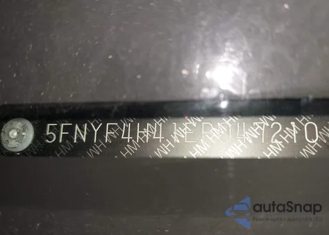 2014 Honda Pilot Ex from USA, damaged, VIN 5FNYF4H41EB047210